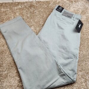 Mavi Johnny Slim Leg Pants Mens 36x34 Shark Skin Twill Grey Blue M0074322754 NWT